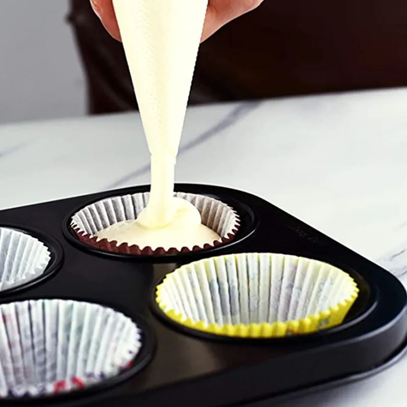 100 шт. бумажные стаканчики для маффинов капкейков подложка кексов коробка