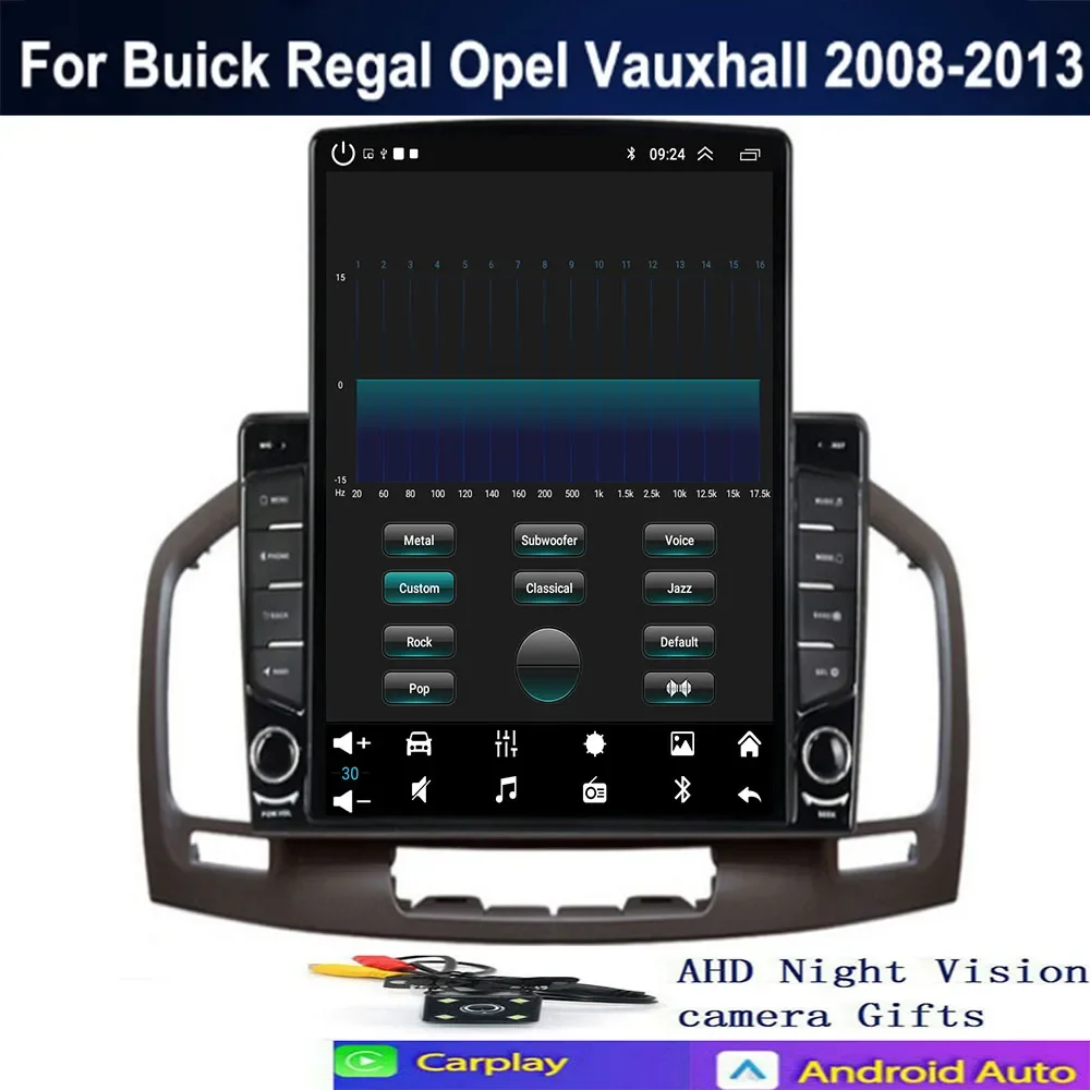 Автомобильный радиоприемник Carplay Android 14 для Opel Insignia 2008-2012 для Buick Regal 2009-2013, навигация, GPS, стерео, 4G, Wi-Fi, без 2din DVD (art.: 3920cfca9290d) - 3920cfca9290d