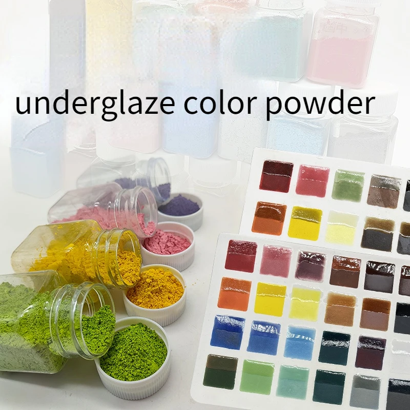 

50g/bottle Underglaze Color Ceramic Pigment Medium Temperature Electric Kiln 1180-1280 ℃ Pottery Painting Supplies