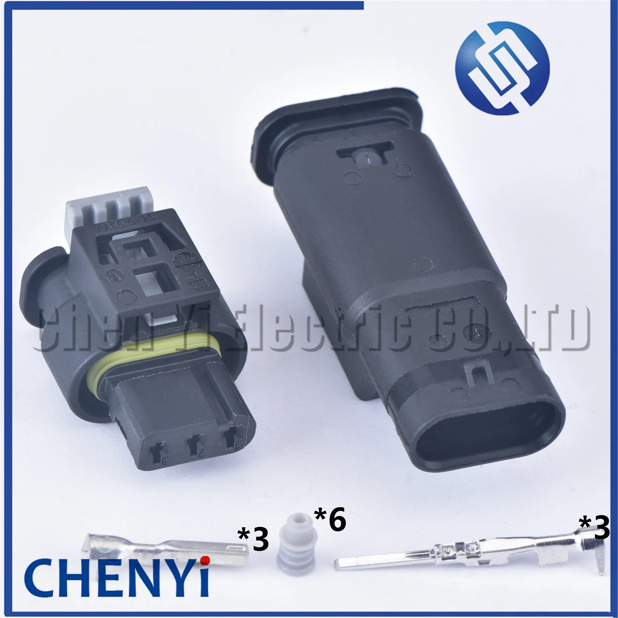 3 Pin female or male waterproof auto automotive cable connector reversing radar camshaft sensor plug 805-121-521 7615490-03