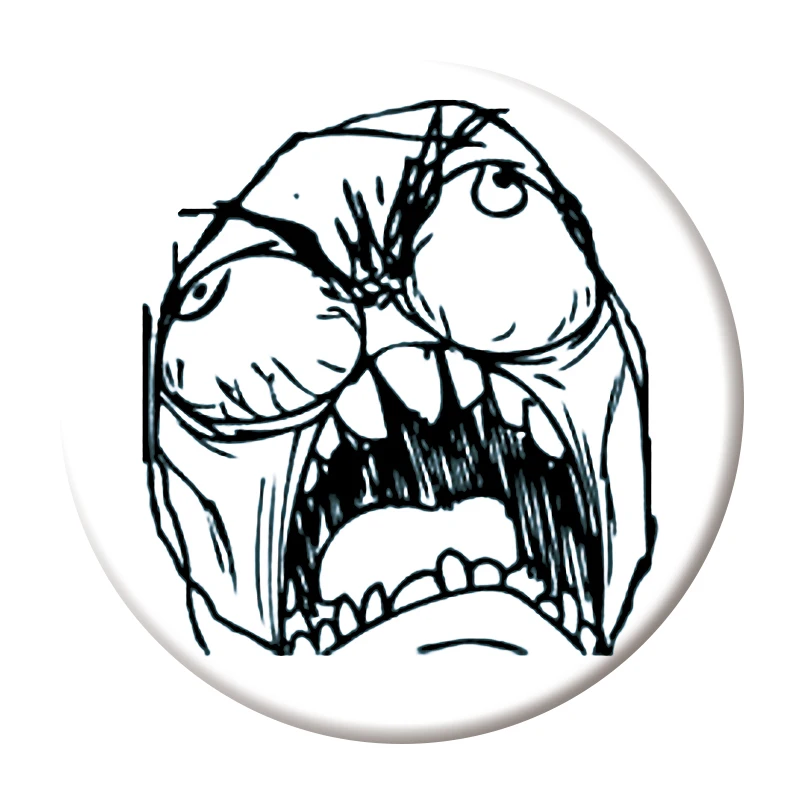 TrollFace броши из цинкового сплава