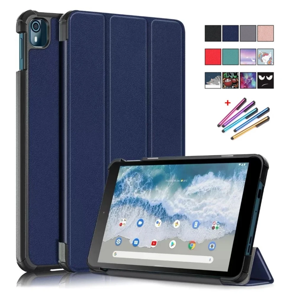 

Чехол для Nokia T20 T 20 T10 T 10, чехол из искусственной кожи, складная подставка, Магнитный флип-чехол для Funda Nokia T20 T10 2021 2022, планшет для детей