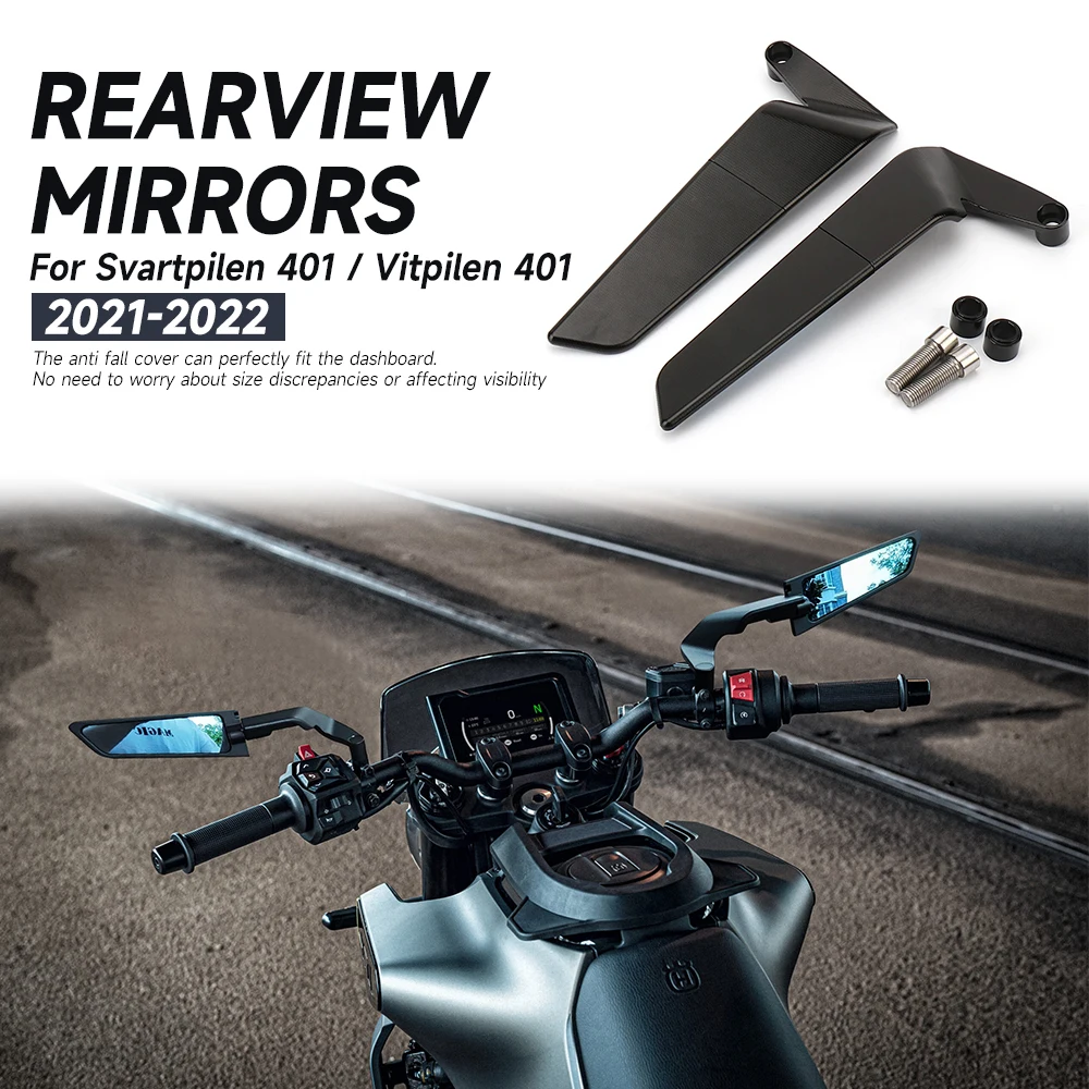 Зеркала заднего вида для мотоцикла Svartpilen 401 Vitpilen 2021-2022 комплект стеклянных задних