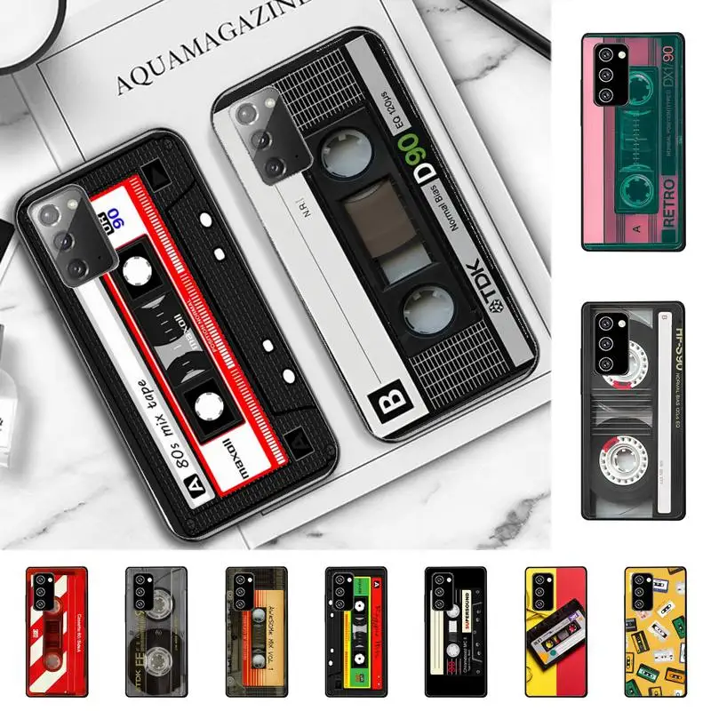 

Vintage Cassette Tape Retro Phone Case For Samsung Note 8 9 10 20 pro plus lite M 10 11 20 30 21 31 51 A 21 22 42 02 03