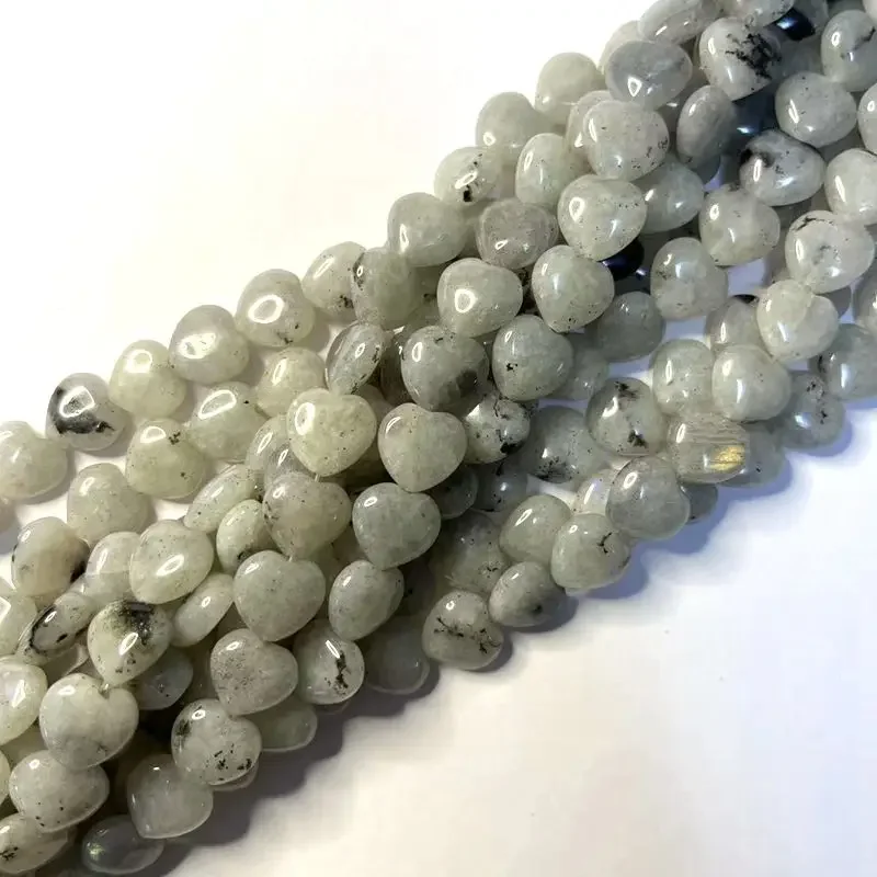 Блестящие хрустальные бусины 12 мм в форме сердца из полудрагоценного камня