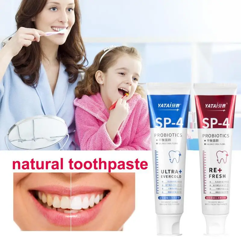 

Whitening Toothpaste Ultra-Fine Probiotic Quick Repair Cavities 120g Freshen Breath Plaque Stains Removal Dental Oral Cream