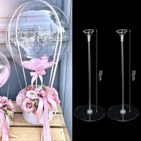 3770cm wedding balloon stand birthday party decor balloon holder support table floating baloon stick baby shower globos supply