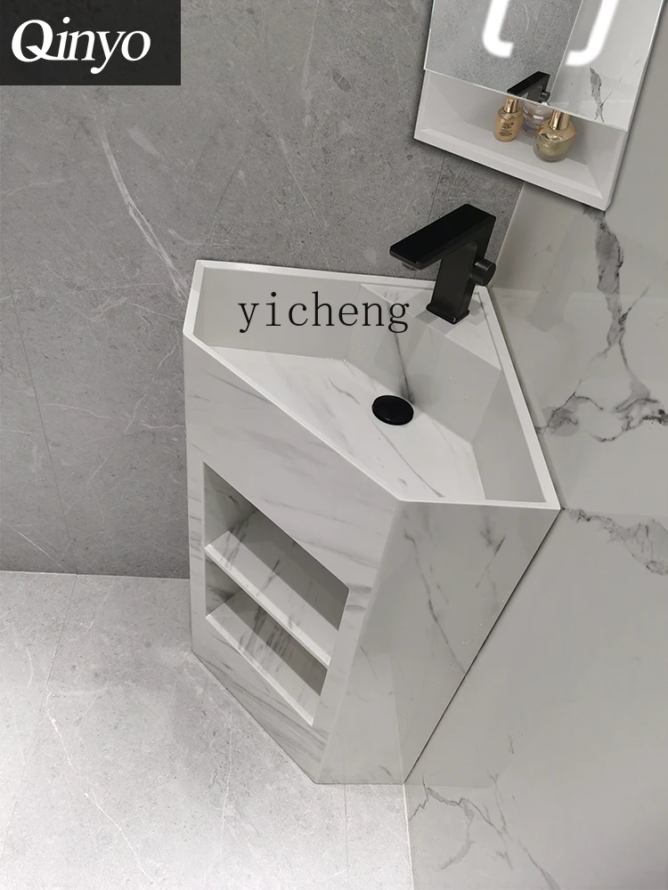 Умывальник ZC с каменной пластиной вертикальная умывальник треугольным