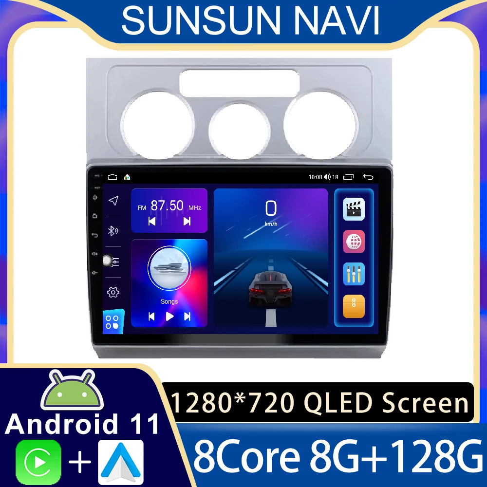 

Android 11 для VW Volkswagen Touran 2003 - 2010 автомобильное радио, стерео, мультимедийный видеоплеер, навигация GPS, беспроводной Carplay