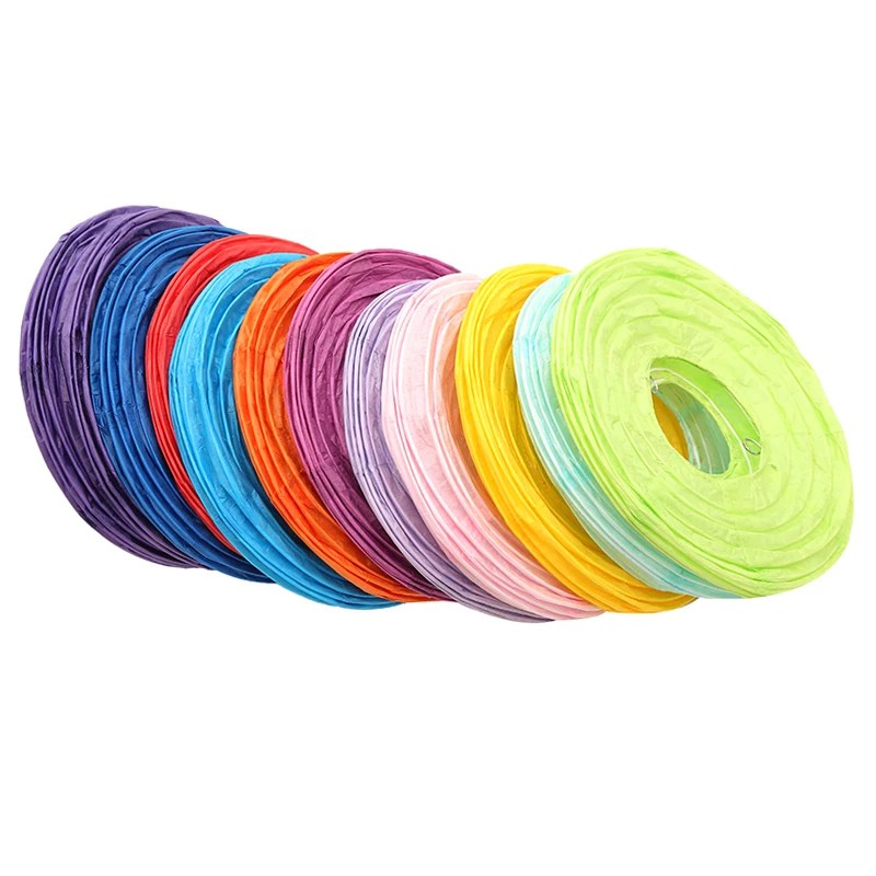 Круглый Китайский бумажный фонарь 1 шт. 10 см-40 см украшения для свадьбы и дня