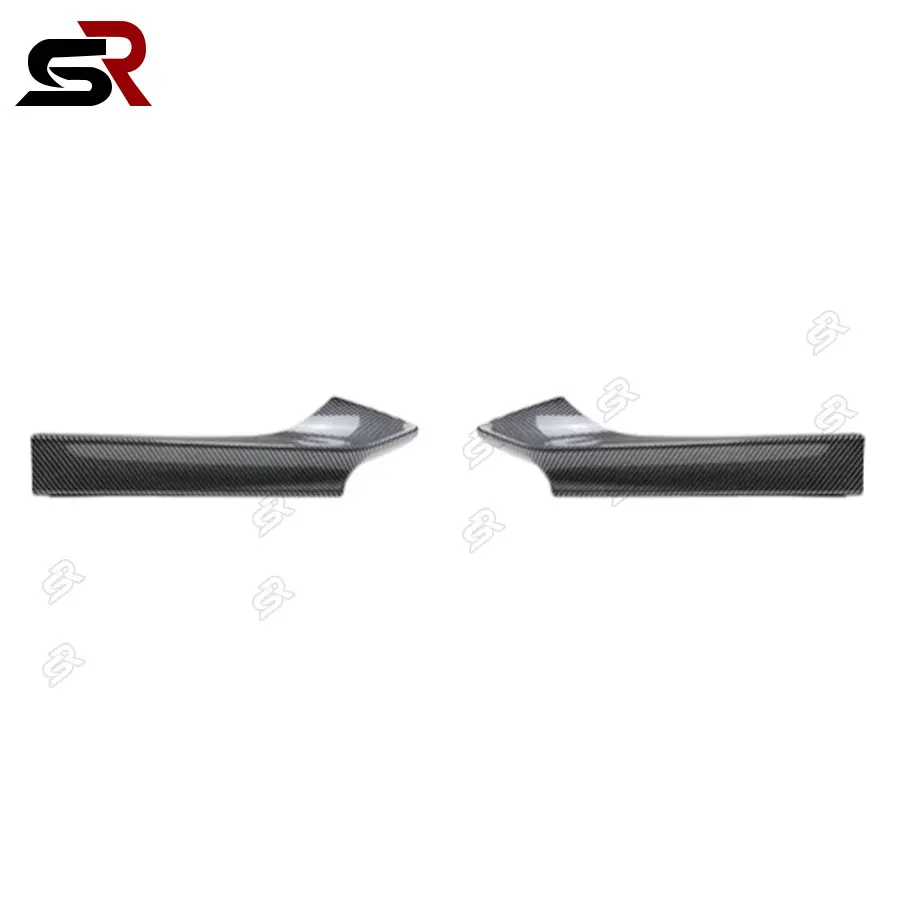 Labio de parachoques delantero aspecto carbono para BMW Serie 2 F22 F23 M Sport negro brillante Exterior MP divisor