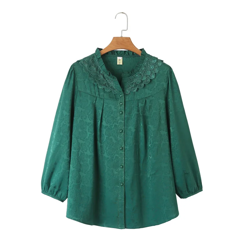 Новый женский весенне - летний пиджак Women 2023 блузка большого размера рубашка с