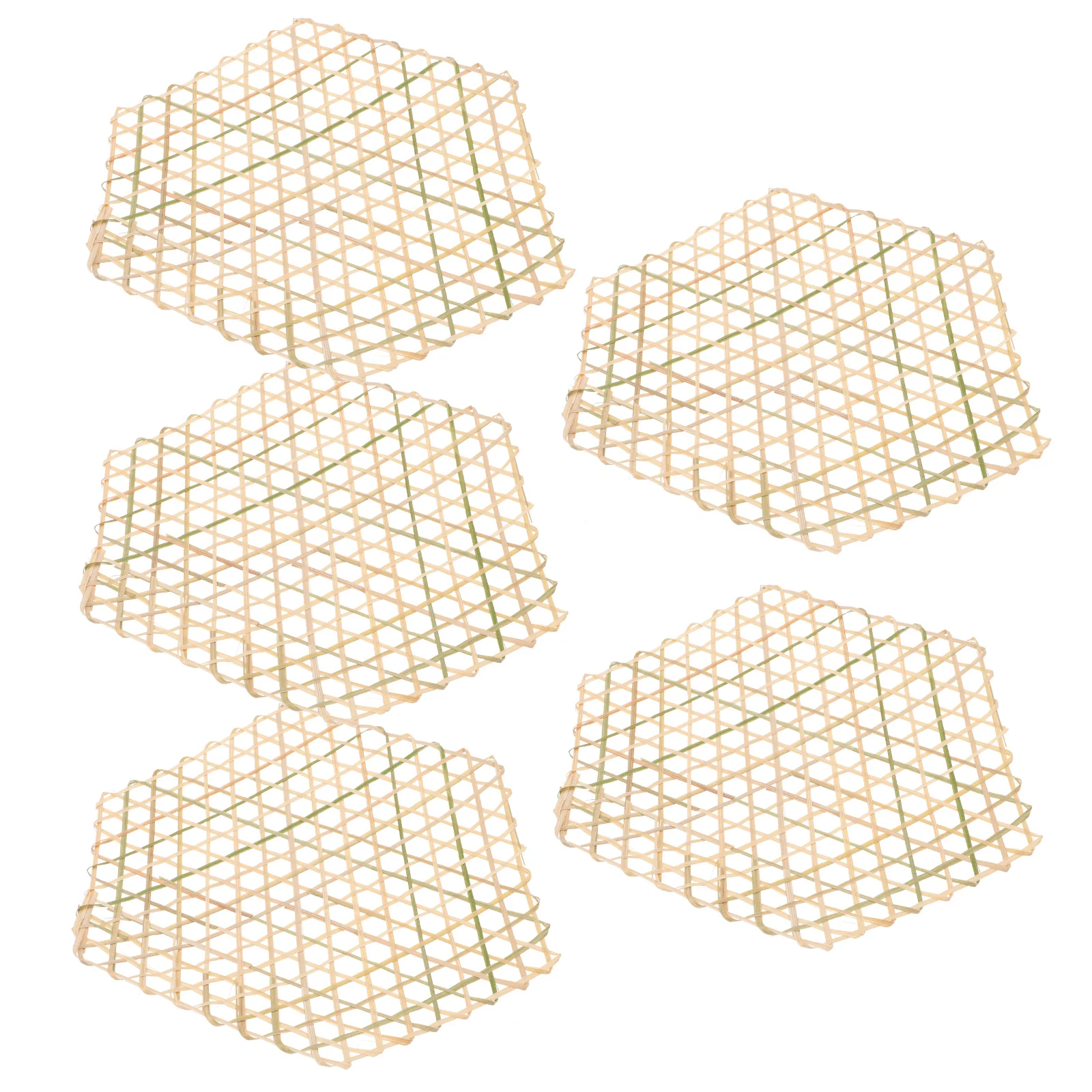 5 шт. бамбуковый коврик для приготовления на пару вкладыши пароварки