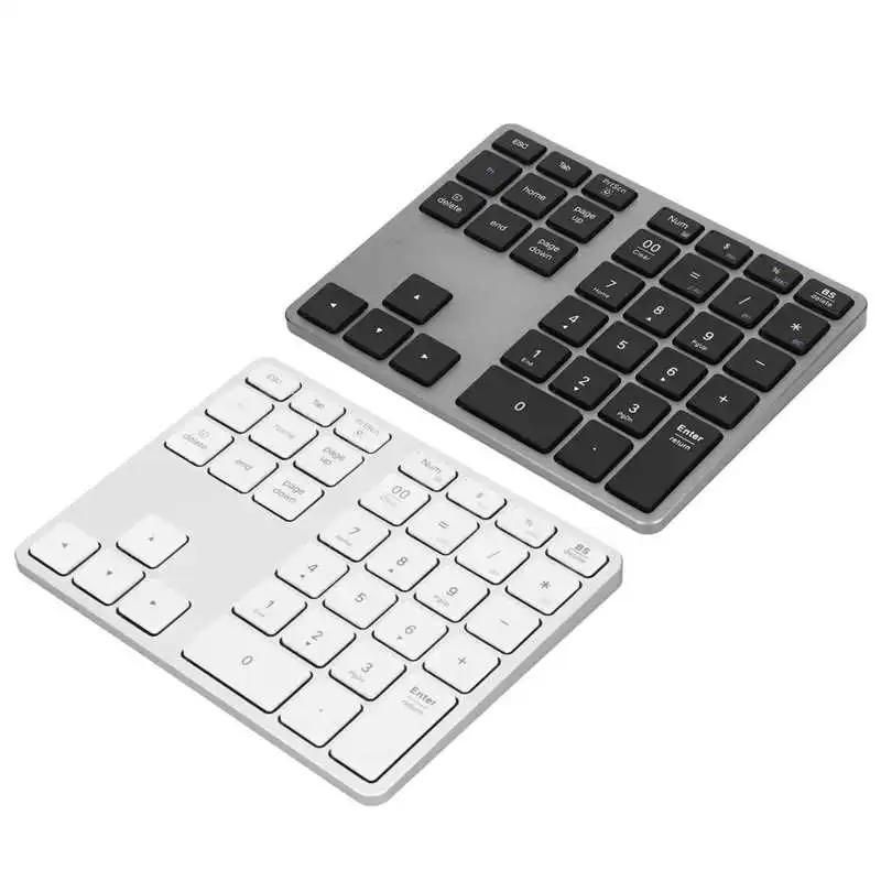 Беспроводная цифровая клавиатура 35 клавиш тонкий 2 способа подключения Bluetooth