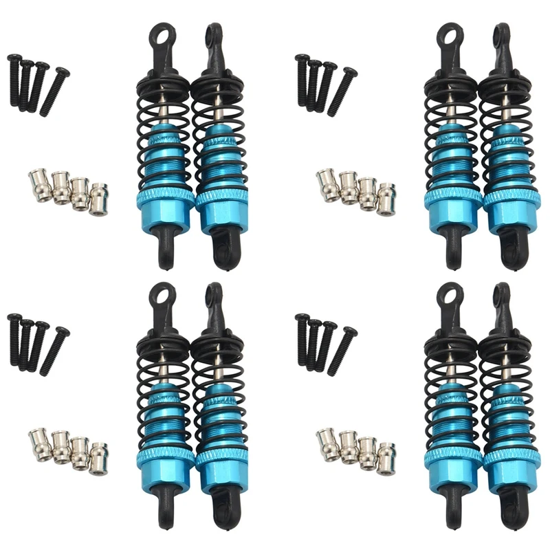 

8Pcs Aluminum Shock Absorber Assembled Replacement,For 1/18 Wltoys A959 RC Car A969 A979 K929 A949-55 Upgrade Parts