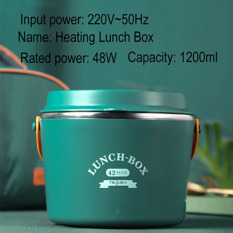 220V Electric Heating Box Stainless Steel Lunch Box Portable Mini Food Heater Container Warmer For Students Workers EU Plug images - 6