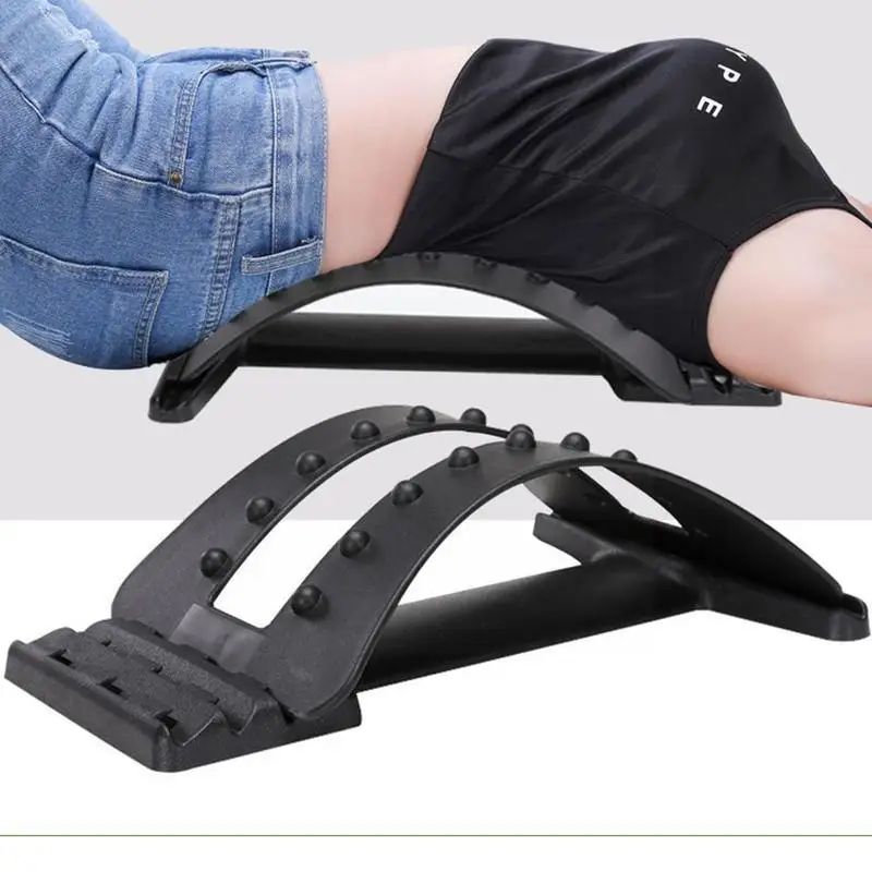 

Back Massager Stretcher Lumbar Support Device Fitness Equipment Spine Stretch Stretcher Massage Relax Pain Relief Chiroprac R6e9