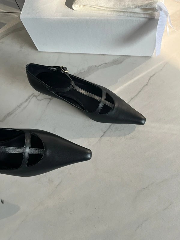 Maxdutti 2024 модные элегантные Т-образные кожаные сандалии на каблуке женские A/W