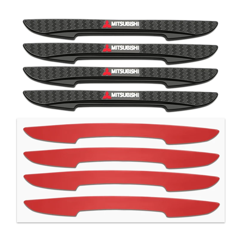 

4 шт. резиновые защитные наклейки на края двери автомобиля, противоударные полоски для Mitsubishi Lancer 9 10 Outlander 3 Asx L200 Pajero и т. д.