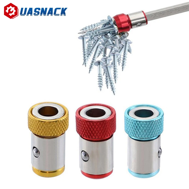 

3pcs Screwdriver Magnetic Ring 1/4” Universal Metal Screwdriver Drill Bit Magnetic Ring Shank AntiCorrosion Magnet Powerful Ring