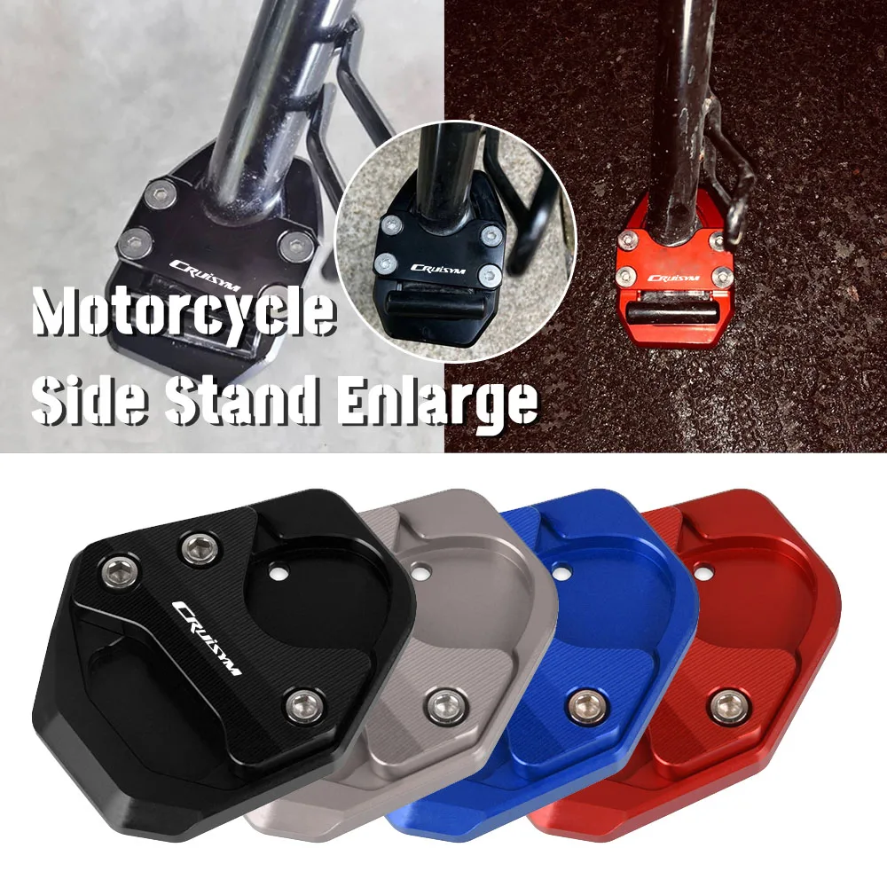 

For SYM Cruisym 300 Joymax Z F Z300 F300 GTS300i Motorcycle Accessories Kickstand Extension Foot Side Stand Pad Plate Enlarger