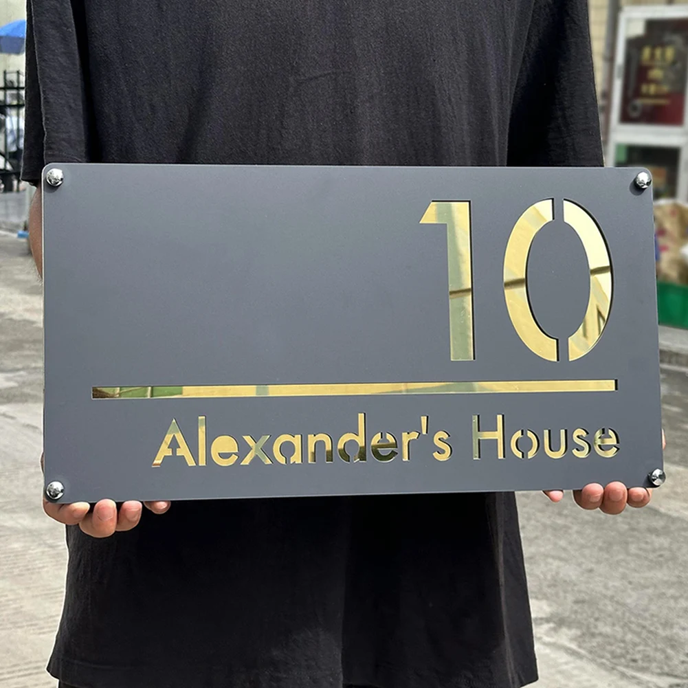 

Персонализированная 3D табличка для дома из акрила