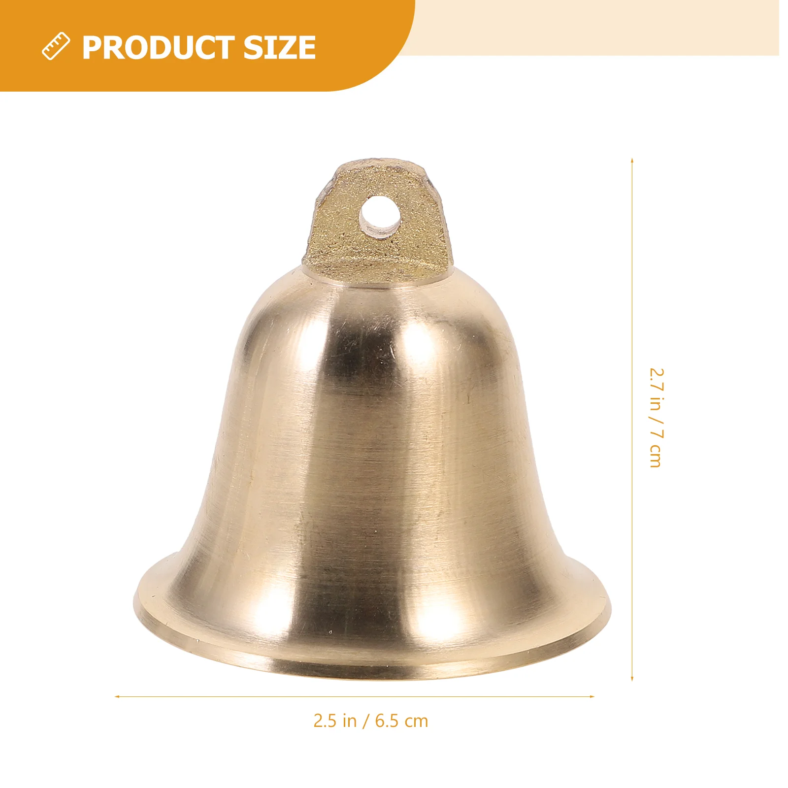 Латунный колокольчик Рождественская елка Винтажный декор Колокольчик