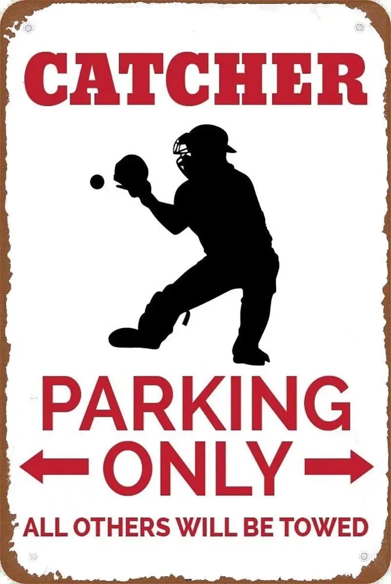 

Классический оловянный Ловец знаков стоп-значок Ловец подарок украшение Ловец значок подарок для любителей бейсбола украшение для комнаты Спорт