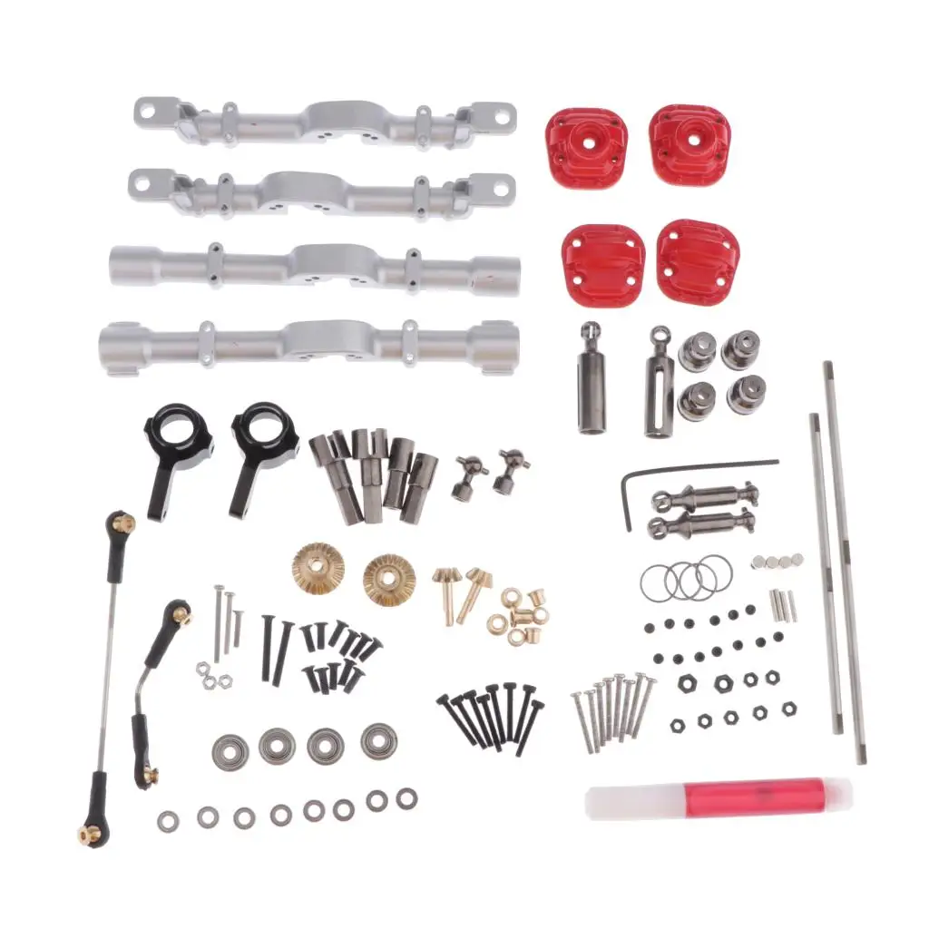 

1 Set Upgrade Parts for MN D90 D91 D96 D99 RC Cars, Includes Front Rear Axle Housing, Steering Rods, Gears, Shafts, Screws and