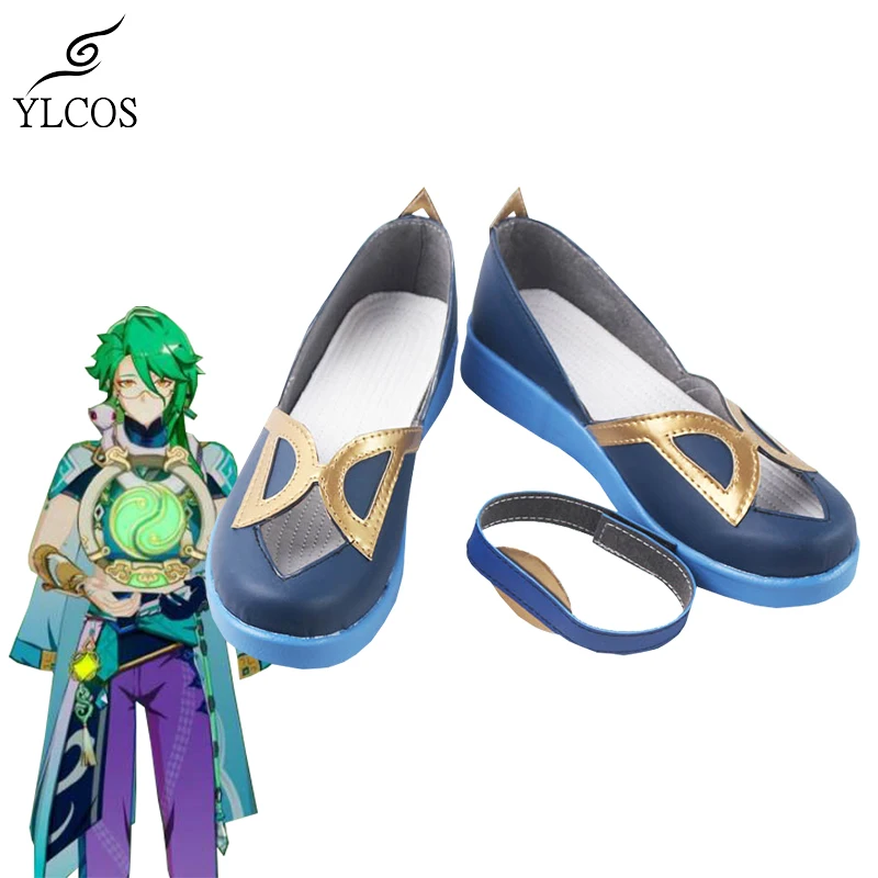 

Обувь для косплея Game Genshin Impact Bai Shu, модные ботинки для хэллоуивечерние, изготовленные на заказ