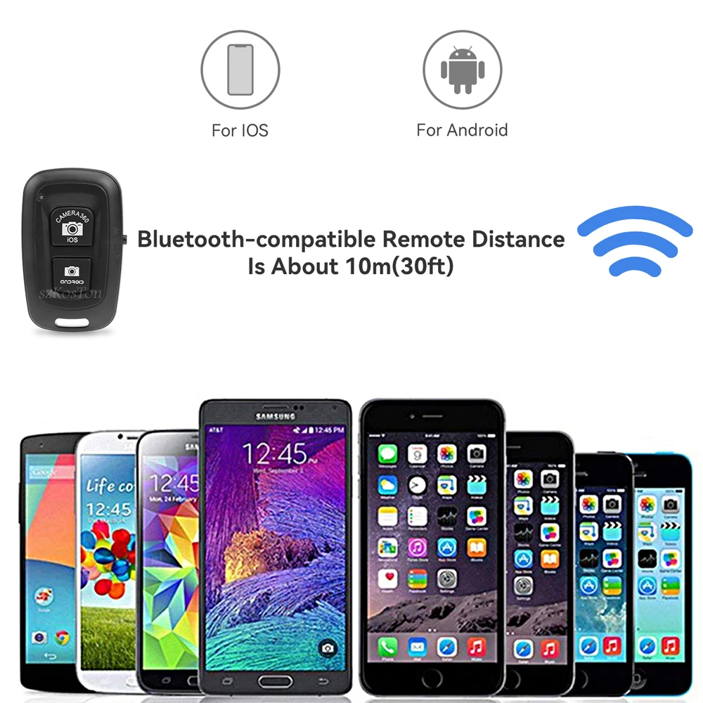 Bluetooth-совместимый пульт дистанционного управления спуском затвора беспроводной