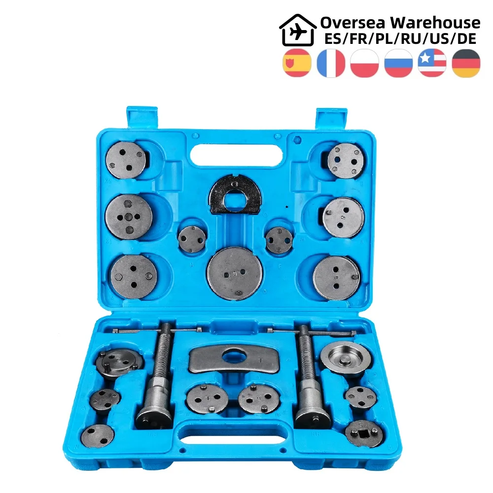 

Универсальный автомобильный прецизионный суппорт для дискового тормоза, 21 шт., набор инструментов для заднего хода, поршневой компрессор, н...