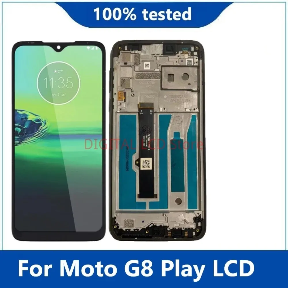 Оригинальный 6 2-дюймовый Жк-дисплей Moto G8 Play Xt2015 Xt2015-2 С Дигитайзером Емкостный