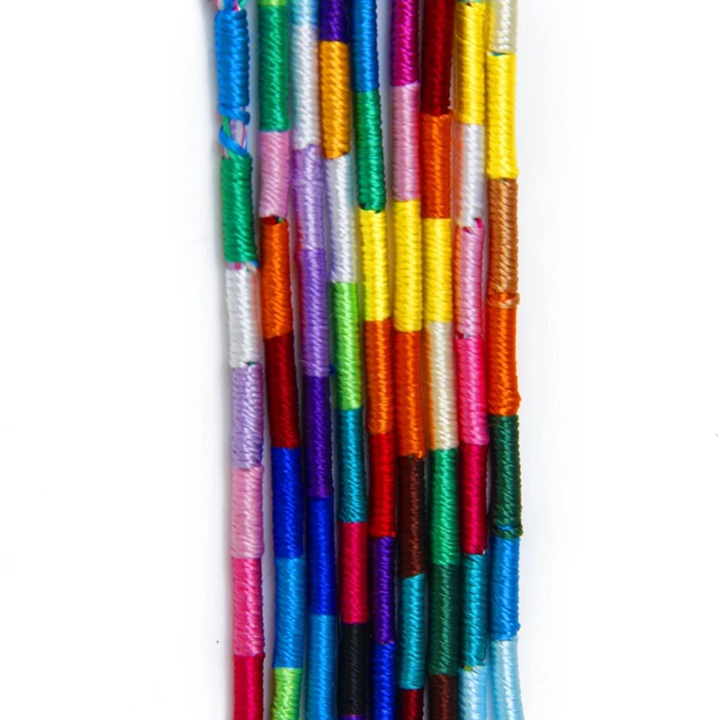 18 X Hippie Style Braided Thread Friendship Bracelets Wrist Ankle Bracelet--Radom Color &amp Knurled | Cords