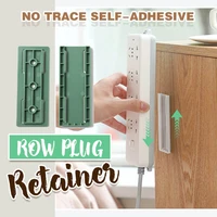 no trace self adhesive row plug retainer wall patch panel wall mount cable organizer free punching self adhesive plug strip boar