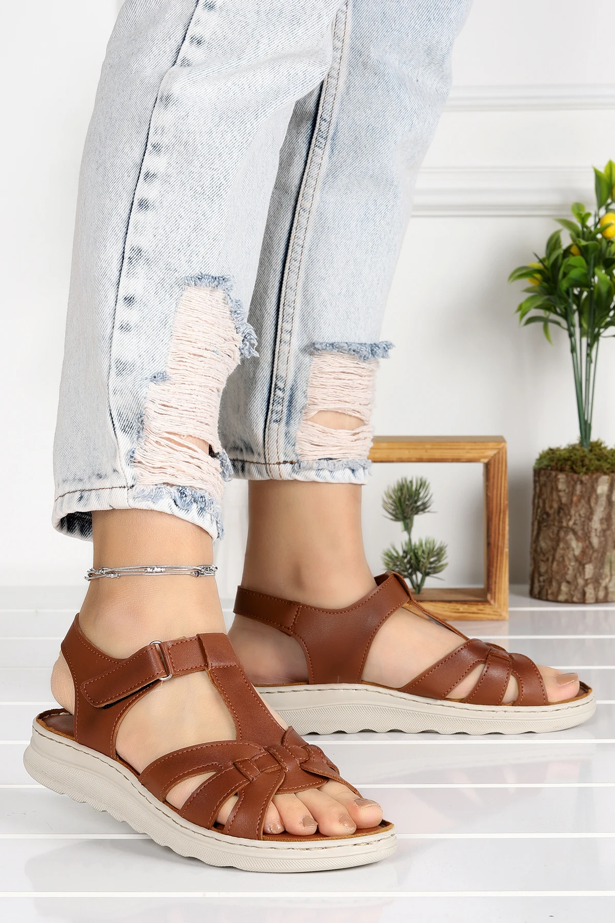 Wogo Clst 510 daily velcro women sandals slippers