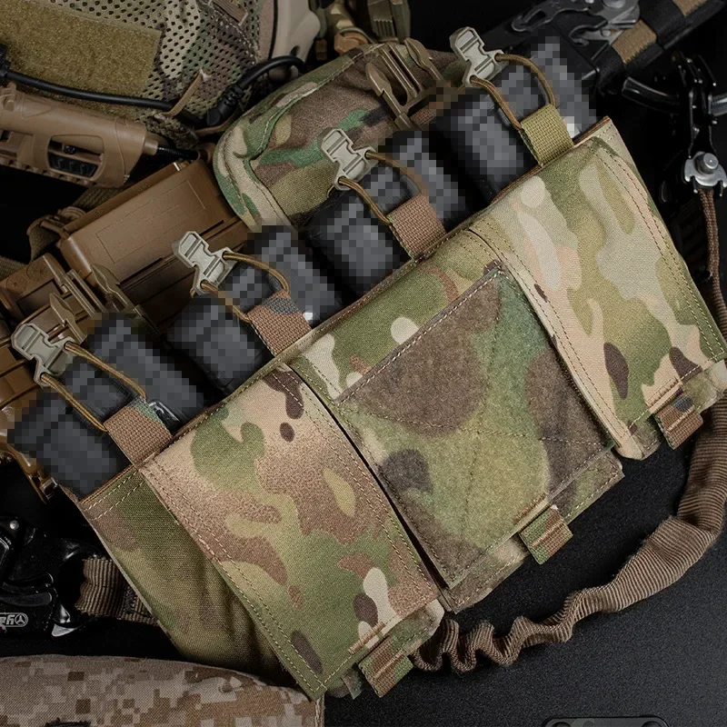 Фото Tactical Quad 5.56 Magazine GP Pouch Placard QASM Пряжка Передняя панель для CPC FCSK ARC JPC Plate Carrier Страйкбольный охотничий жилет №5