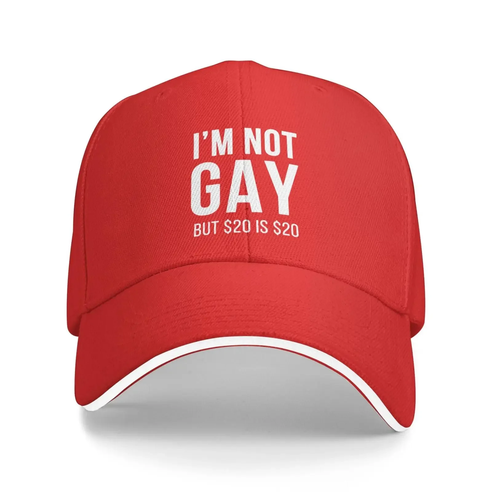 I'm Not Gay But 20 Bucks is Регулируемые шапки Подарок для мужчин и женщин Классическая