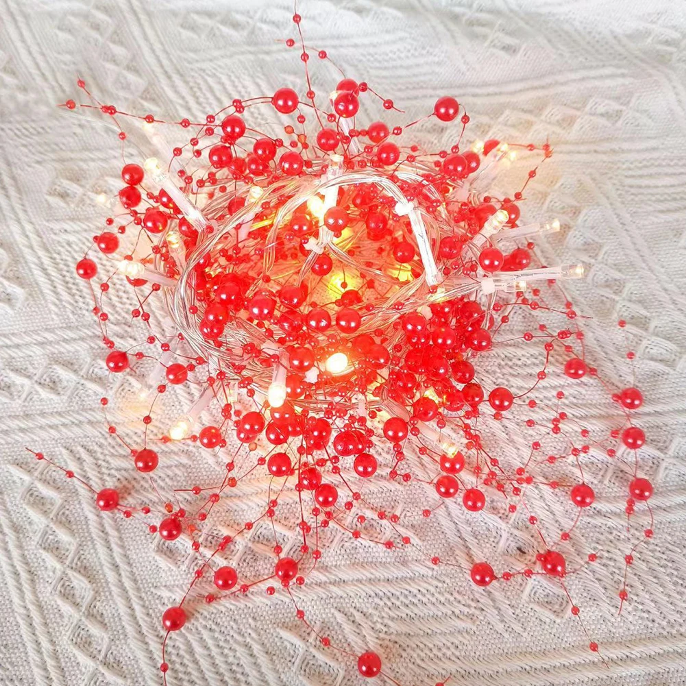 

Рождественская гирлянда с подсвеченными бусинами в виде ягод, 3 м