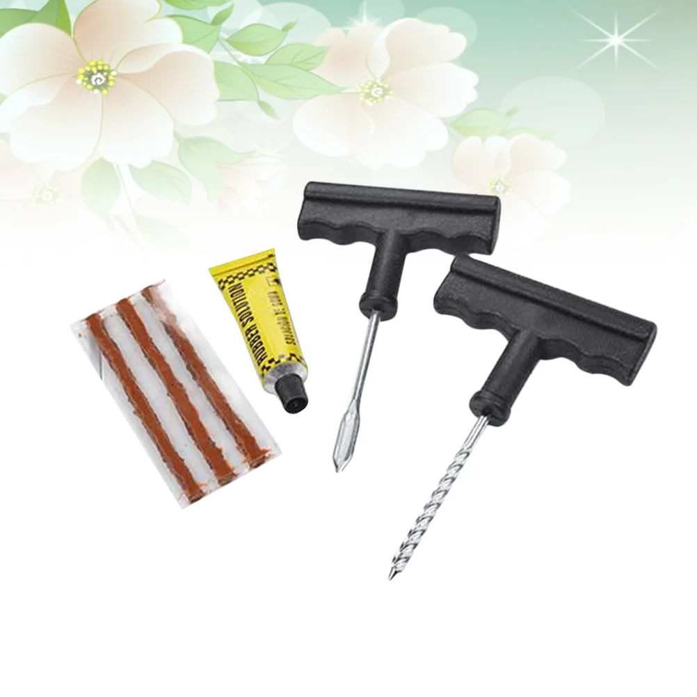 

6pcs ATV Tire Repair Tractor Tire Repair Tubeless Tire Repair Trailer Punctures Repair Puncture Plug Repair Tool