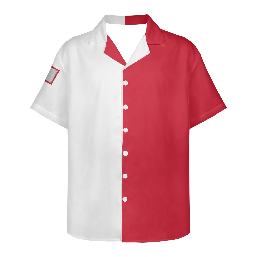 

Malta Flag Design Pattern Summer Vintage Fashion Short Sleeve Hawaii Shirts For Men Camisa Masculina Casual Holiday Party HOT