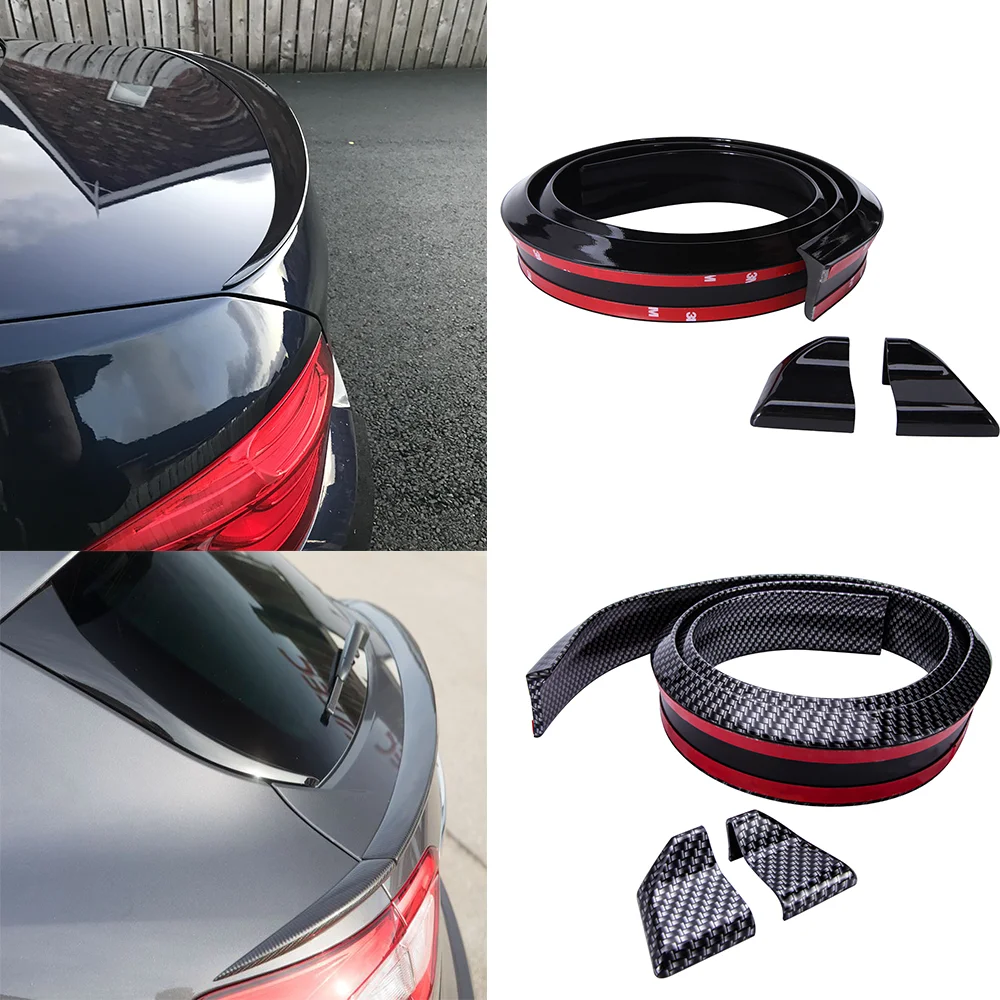 

1.5M 5D 59" Universal Spoiler Car-Styling Carbon Fiber Spoilers DIY Refit Car Rear Wing Lip Spoiler Tail Trunk Roof Trim Sticker