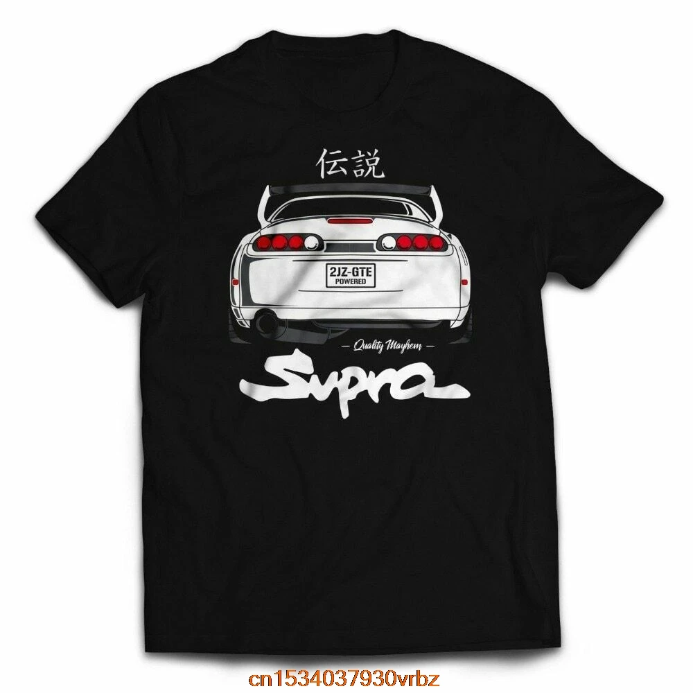 

TOYOTA SUPRA автомобильные вентиляторы MK4 2JZ автомобиль парень JDM футболка 2023 дизайн весна лето унисекс и все размеры