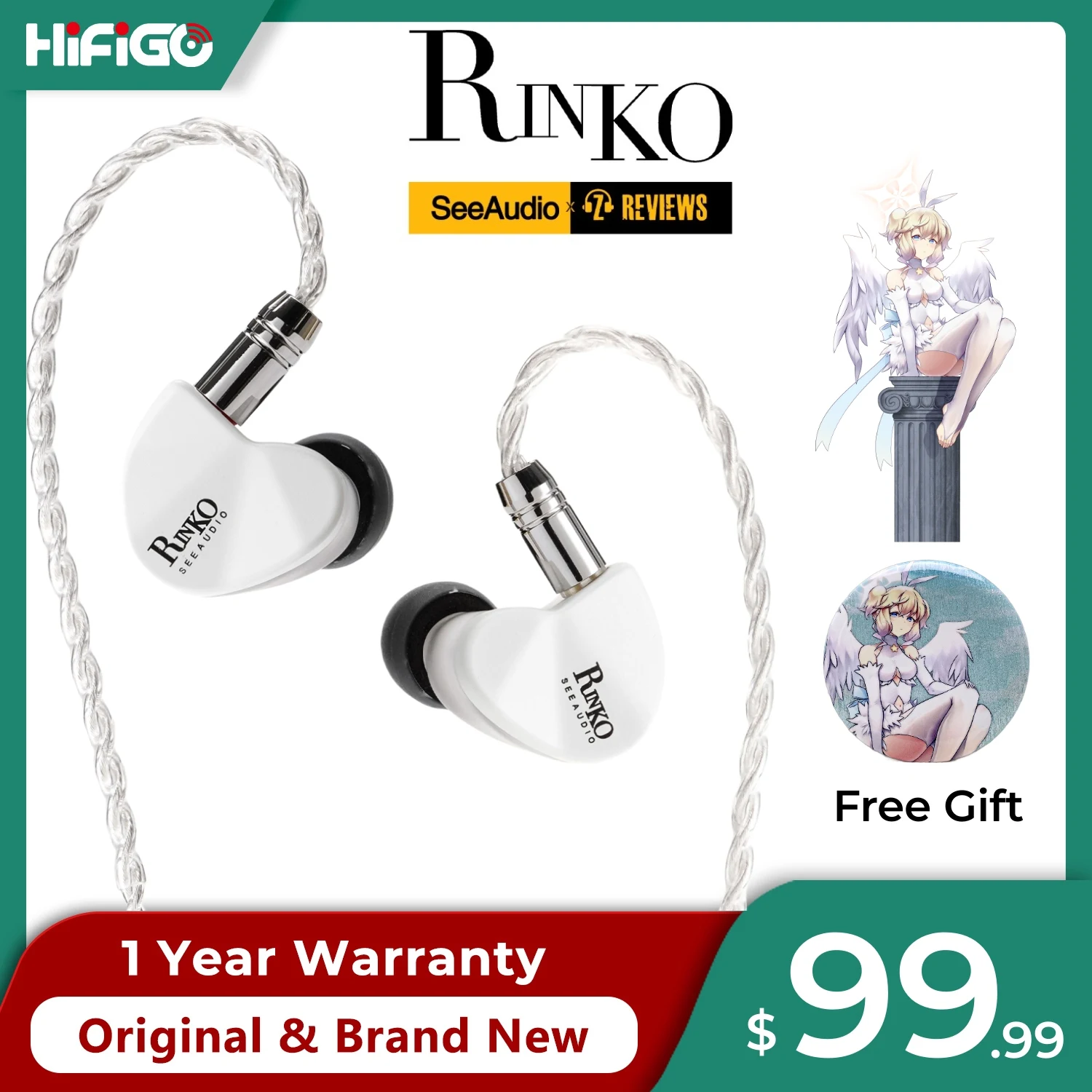SeeAudio x Z обзор Rinko IEMs 1DD + 1 плоский двойной драйвер гибридные внутриканальные мониторы наушники посеребренный бескислородный медный кабель