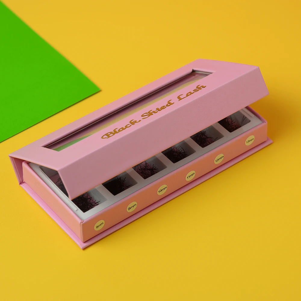 1500 готовые русские объемные ресницы 3d 14d Смешанная Длина 8-13 мм острые конечные