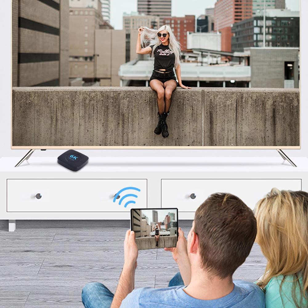 ТВ-приставка Android 1080 6K голосовой помощник 3D 4K 2 4 P Wi-Fi 5 8/ГГц |