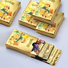 54 шт. мягкие металлические черные золотые Серебристые пакеты карт Pokemon Vmax Gx Коллекция игр Charizard Pikachu коробки игрушки