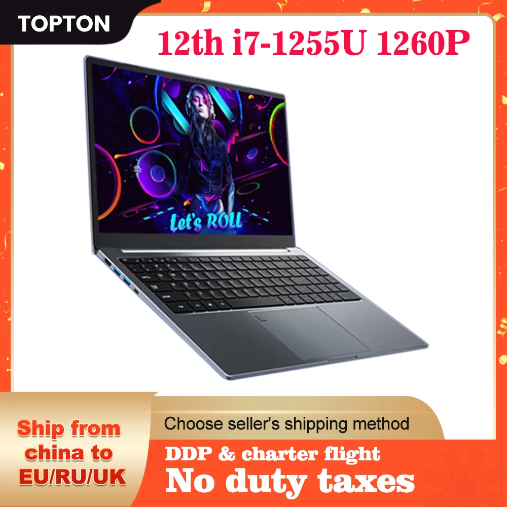 Игровой ноутбук 12-го поколения Intel Core i9 i7 i5 1240P 15 6 дюймов IPS ультрабук Windows 11/10 с