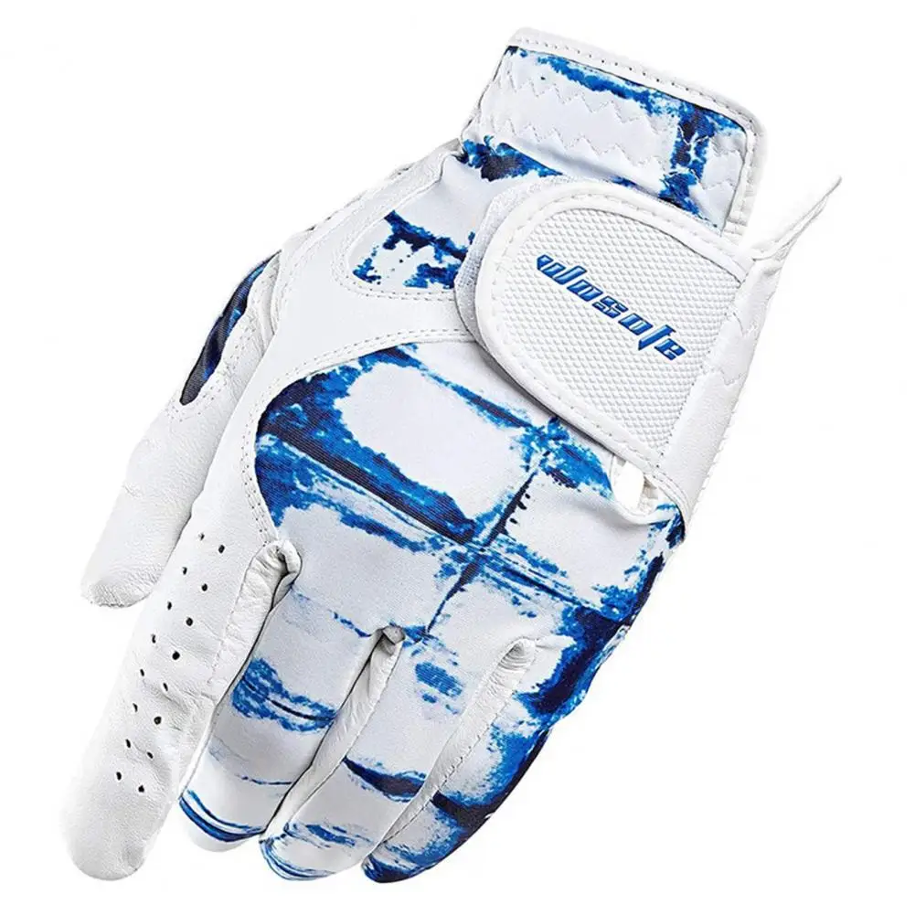 

Fashion Golf Gloves Tie-dye Printing Men Left Hand Golf Glove Super Breathable Water Absorption Sheepskin Golf Training Gloves