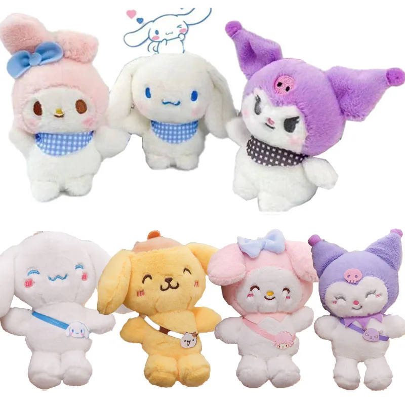 

Sanrios Cinnamoroll Kuromi Kittys My Melody Cartoon Kawaii Cute Plush Doll Pendant Keychain Bag Pendant Keychain Plush Gift